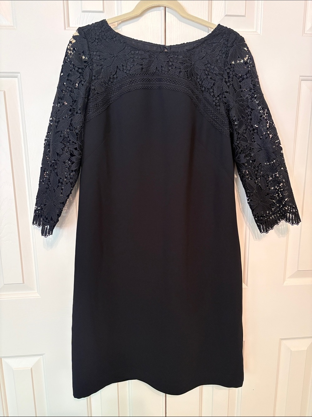 RSVP by Talbots Black Dress with Lace Sleeves